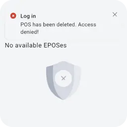 Access denied – POS removed. Contact your manager.