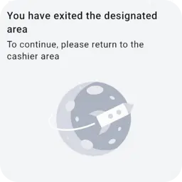 Stay in your cashier area to keep working.